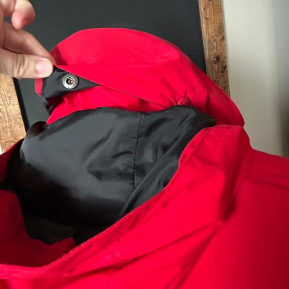 Vintage Eddie Bauer Goretex Jacket XL Red Windbreaker 90s Outdoor Gorpcore Fall - Picture 15 of 16